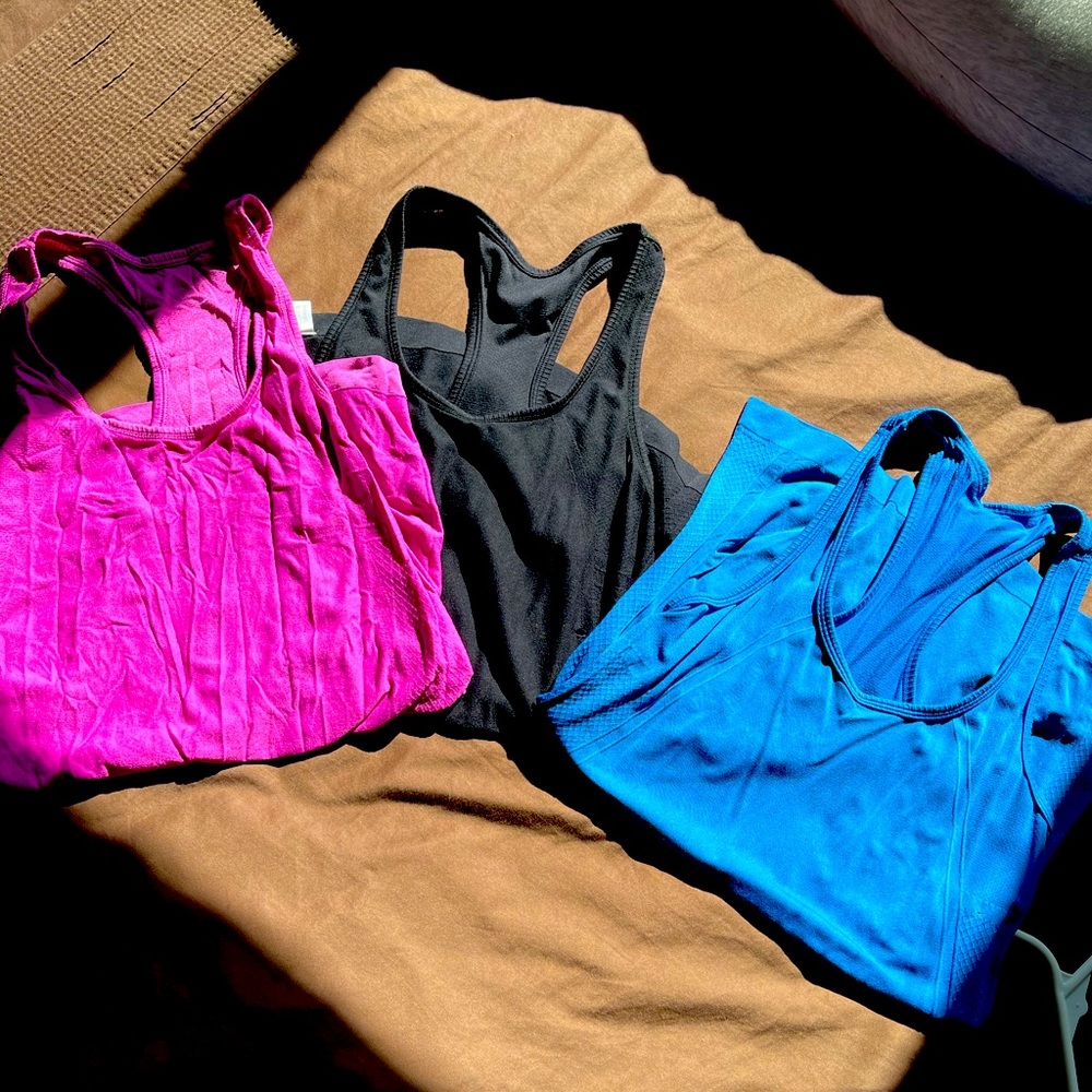 Workout tanks.